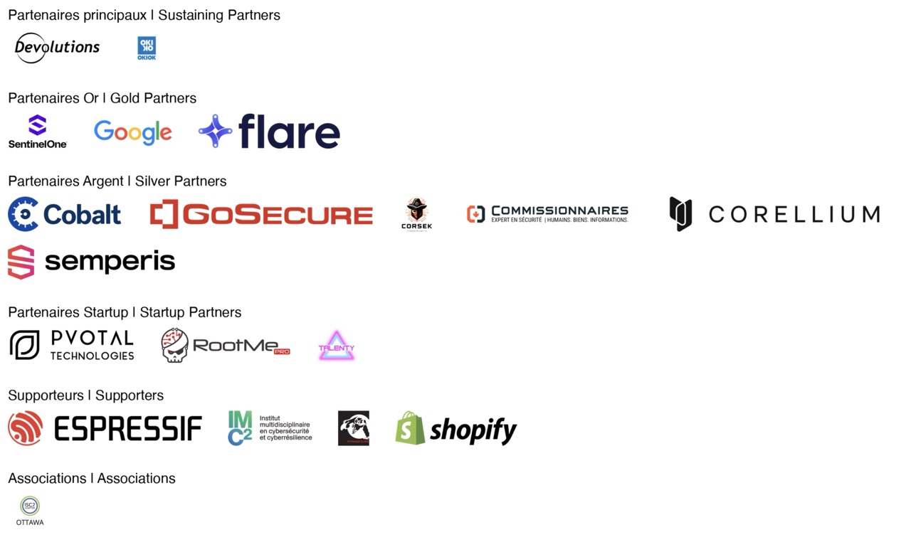 NorthSec 2026 Sponsors